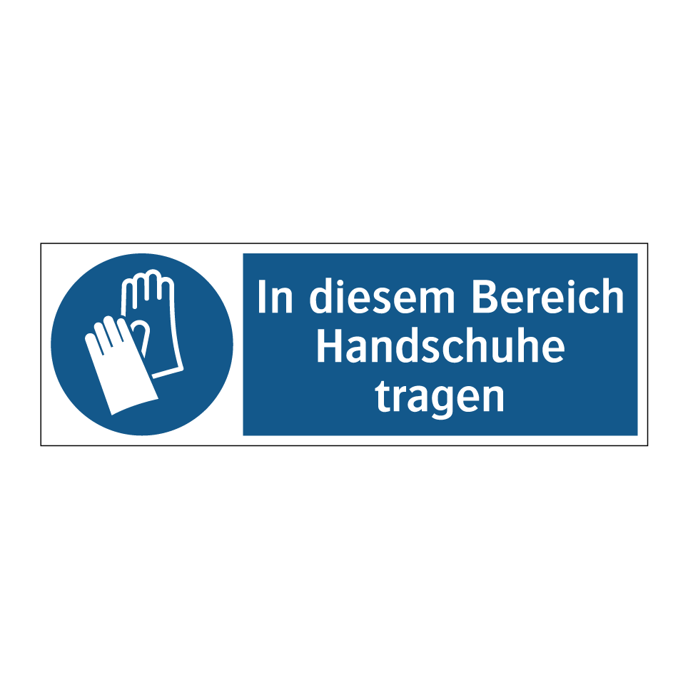schild handschuhe Kauf In diesem Bereich Handschuhe tragen schild | SignOnline