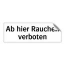 Ab hier Rauchen verboten