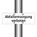 Abfallentsorgung verboten