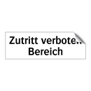 Zutritt verboten Bereich