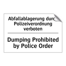 Abfallablagerung durch Polizeiverordnung /.../ - Dumping Prohibited by Police Order/.../