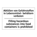 Abfüllen von Gefahrstoffen in /.../ - Filling hazardous substances into /.../