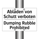 Abladen von Schutt verboten - Dumping Rubble Prohibited