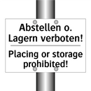 Abstellen o. Lagern verboten! - Placing or storage prohibited!