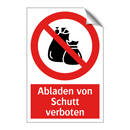 Abladen von Schutt verboten
