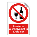 Absolutes Alkoholverbot in Kraft hier