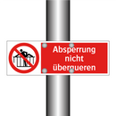 Absperrung nicht überqueren