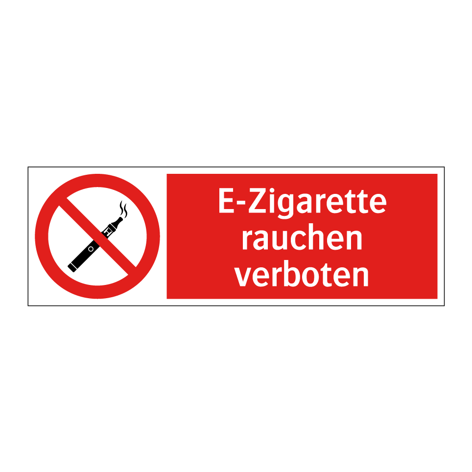 Kauf E-Zigarette rauchen verboten schild | SignOnline