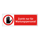 Zutritt nur für Wartungspersonal