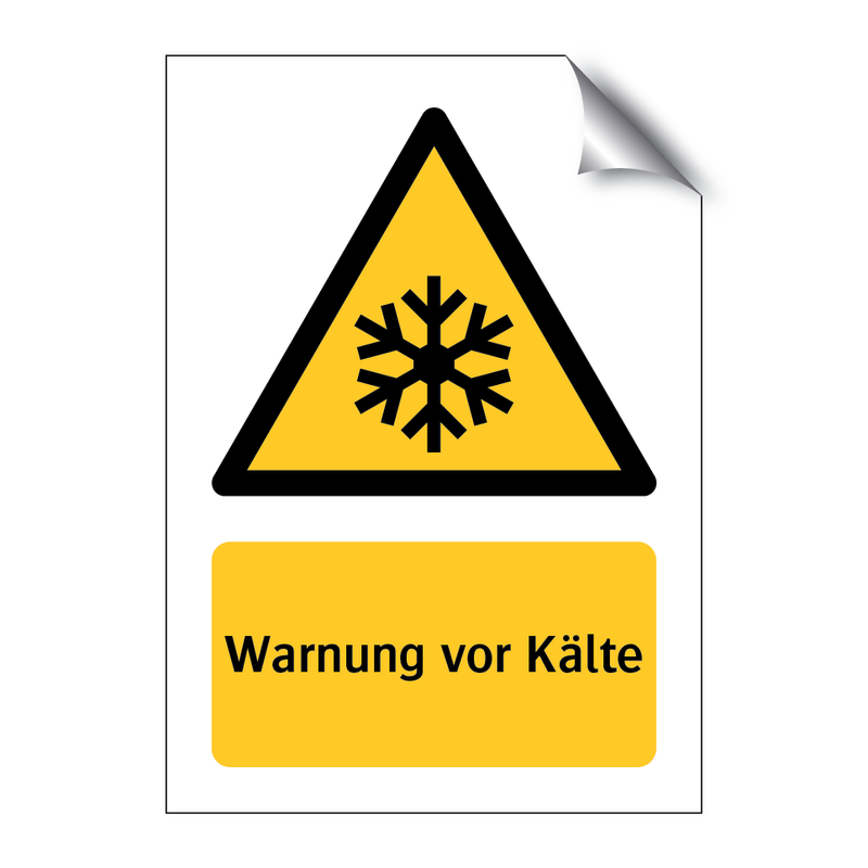 Warnung vor Kälte & Warnung vor Kälte & Warnung vor Kälte