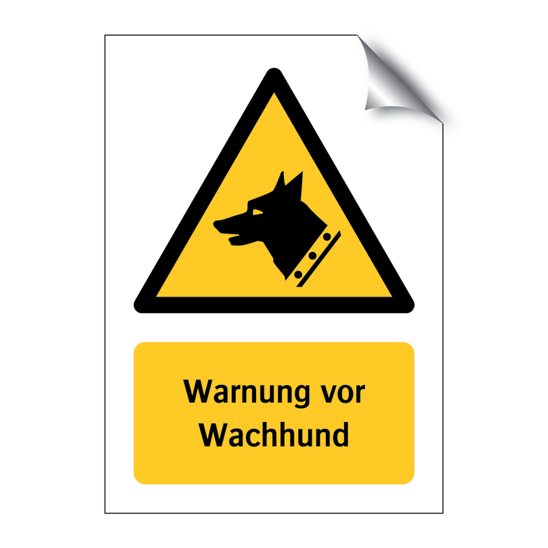 Warnung vor Wachhund & Warnung vor Wachhund & Warnung vor Wachhund