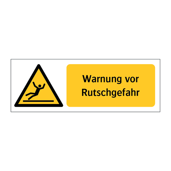 Warnung vor Rutschgefahr & Warnung vor Rutschgefahr & Warnung vor Rutschgefahr