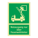 Notausgang nur über Feuerwehrleiter