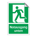 Notausgang unten