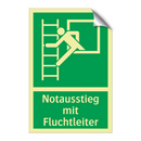Notausstieg mit Fluchtleiter