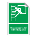 Notausstiegsfenster mit Rettungsleiter