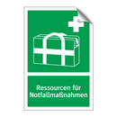 Ressourcen für Notfallmaßnahmen