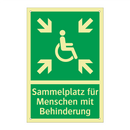 Sammelplatz für Menschen mit Behinderung