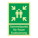 Sammelpunkt für Feuer Evakuierung