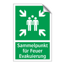 Sammelpunkt für Feuer Evakuierung