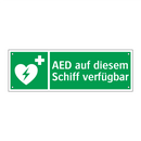 AED auf diesem Schiff verfügbar
