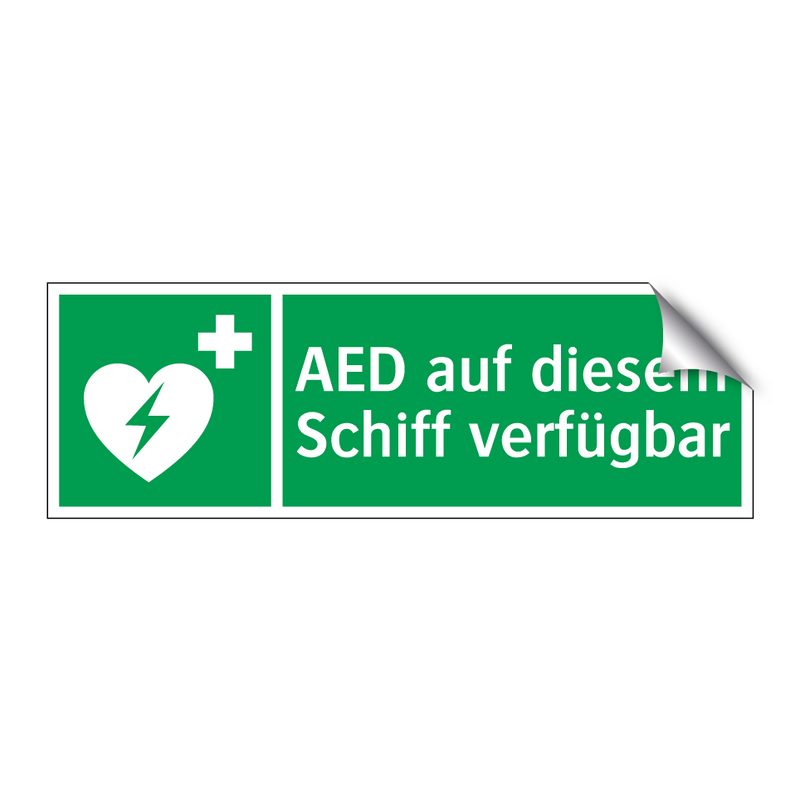 AED auf diesem Schiff verfügbar