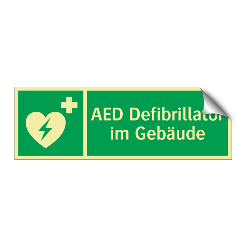 AED Defibrillator im Gebäude