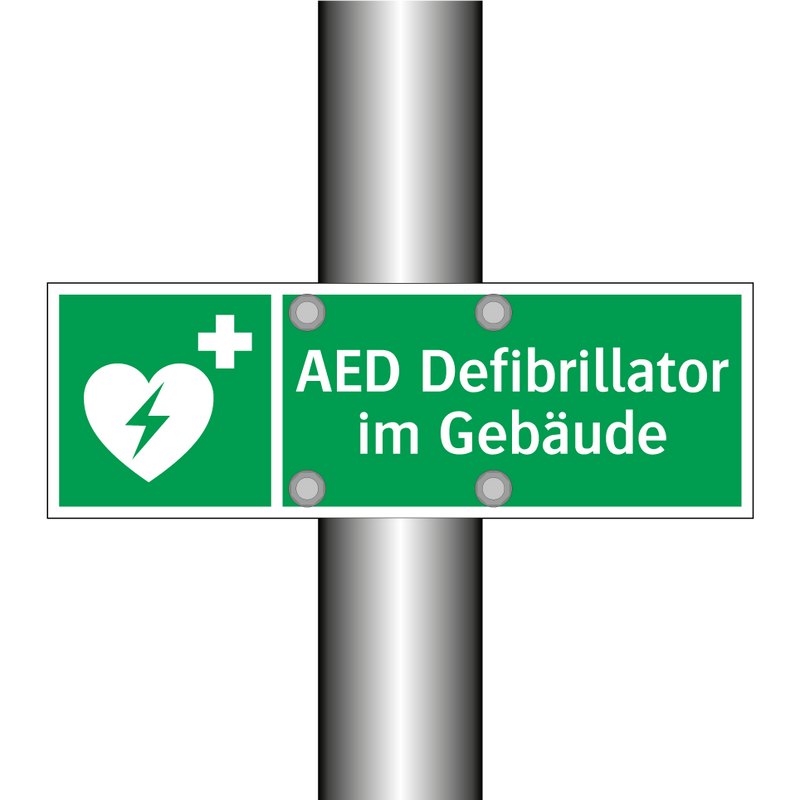 AED Defibrillator im Gebäude