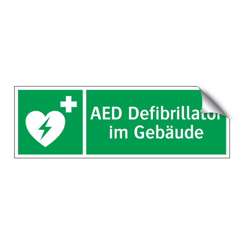 AED Defibrillator im Gebäude