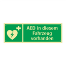 AED in diesem Fahrzeug vorhanden