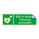 AED in diesem Fahrzeug vorhanden