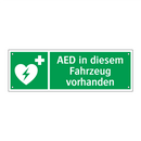 AED in diesem Fahrzeug vorhanden