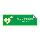 AED-Defibrillator rechts