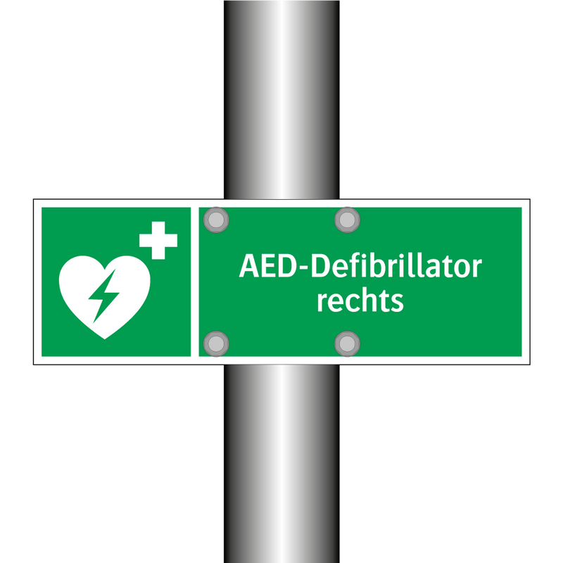 AED-Defibrillator rechts