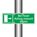 Bei Feuer Aufzug manuell öffnen