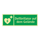 Defibrillator auf dem Gelände