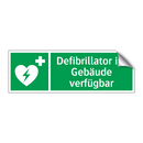 Defibrillator im Gebäude verfügbar