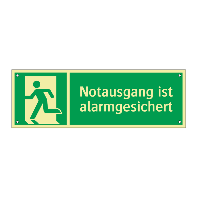 Notausgang ist alarmgesichert