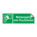 Notausgang mit Fluchtleiter