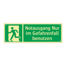 Notausgang Nur im Gefahrenfall benutzen