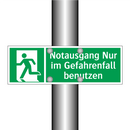 Notausgang Nur im Gefahrenfall benutzen