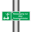 Notausgang nur über Feuerwehrleiter