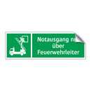 Notausgang nur über Feuerwehrleiter