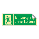 Notausgang ohne Leitern