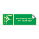 Notausstiegsfenster mit Feuerleiter
