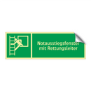 Notausstiegsfenster mit Rettungsleiter
