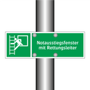 Notausstiegsfenster mit Rettungsleiter