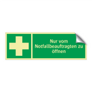 Nur vom Notfallbeauftragten zu öffnen