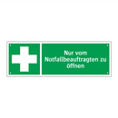 Nur vom Notfallbeauftragten zu öffnen