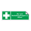 Nur vom Notfallbeauftragten zu öffnen